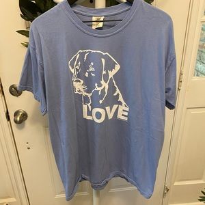 Comfort Colors Blue Dog Graphic Tee